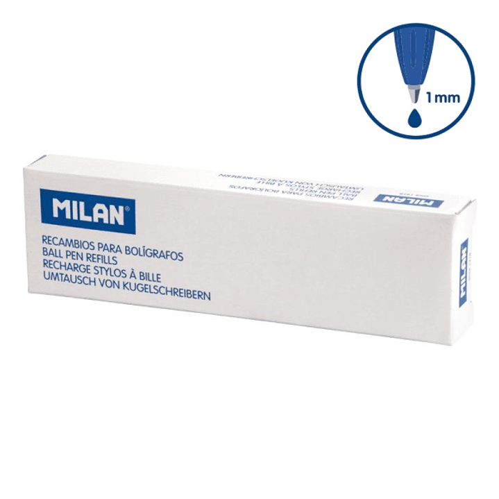 Milan P1 Touch Pack de 50 Recambios - Punta de 1mm - Color Azul 1