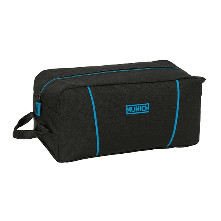 Safta Munich Road Zapatillero - Asa Lateral - 9L - Organiza Calzado - Resistente - Facil Transporte - 340x180x150mm - Color Negro 1