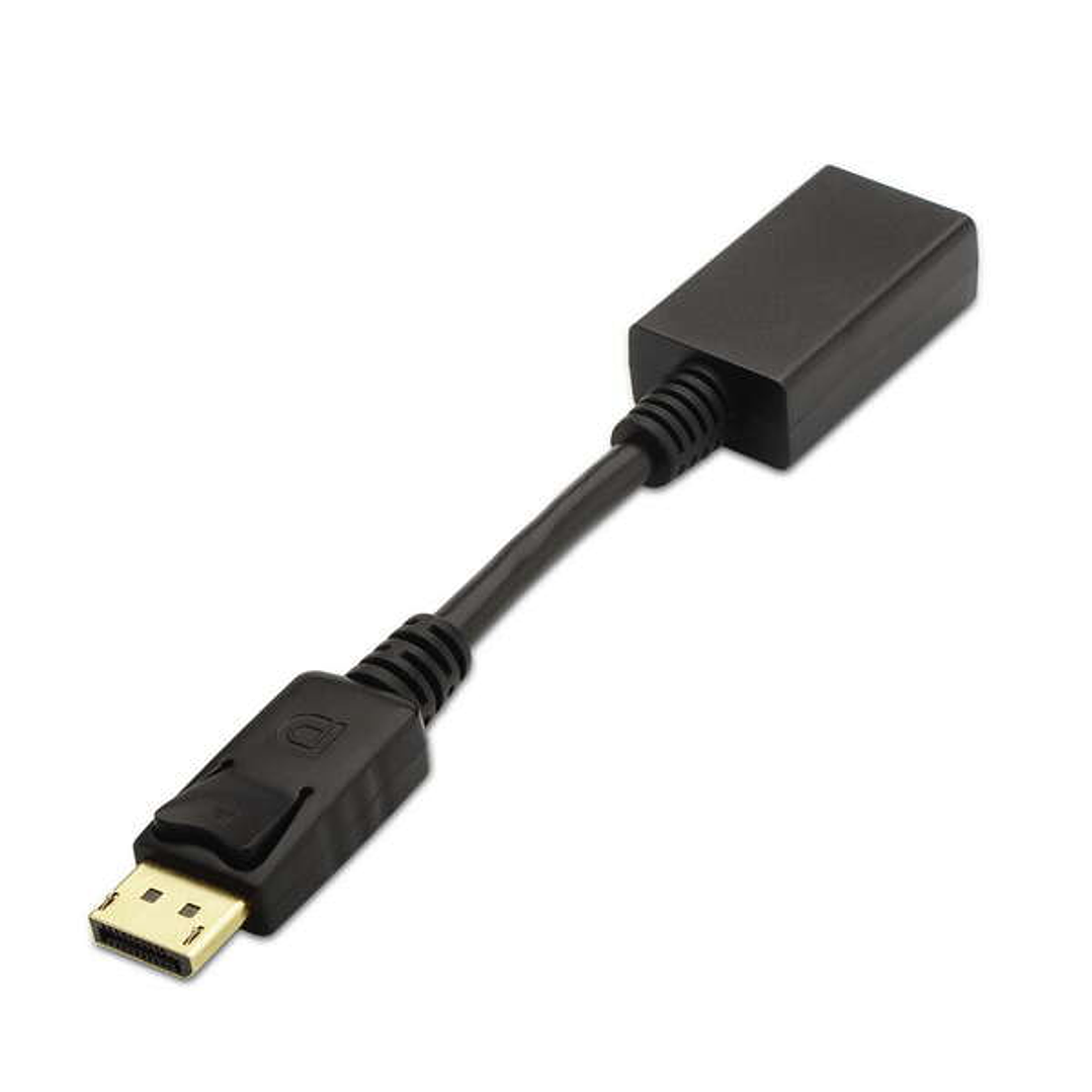 Aisens Conversor Displayport a HDMI - DP/M-HDMI A Hembra - 15cm - Color Negro 1