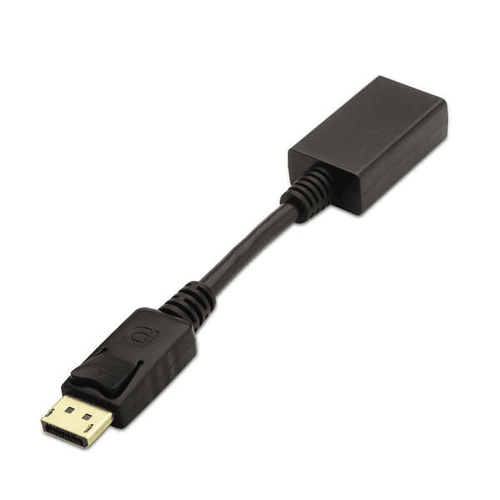 Aisens Conversor Displayport a HDMI - DP/M-HDMI A Hembra - 15cm - Color Negro 1