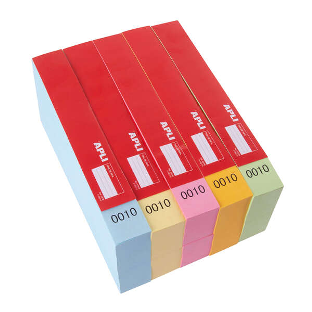 Apli Tira de Rifa Lluminetas 0000-9999 - 980mm de Longitud - Numeracion Clara y Legible - Facil de Cortar - Ideal para Eventos y Sorteos - Amarillo 1