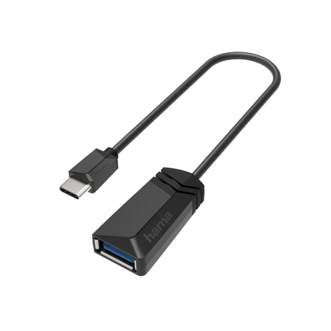 Hama Essential Adaptador USB - USB-C Macho - USB-A Macho - 5 Gbit/s - Color Negro 1