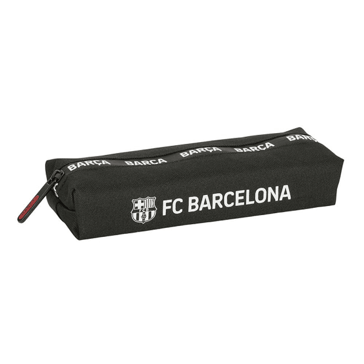 Safta F.C.Barcelona Portatodo - Cremallera - Goma Elastica - Compacto y Ligero - 0.53L - 220x70x40mm - Color Negro 1
