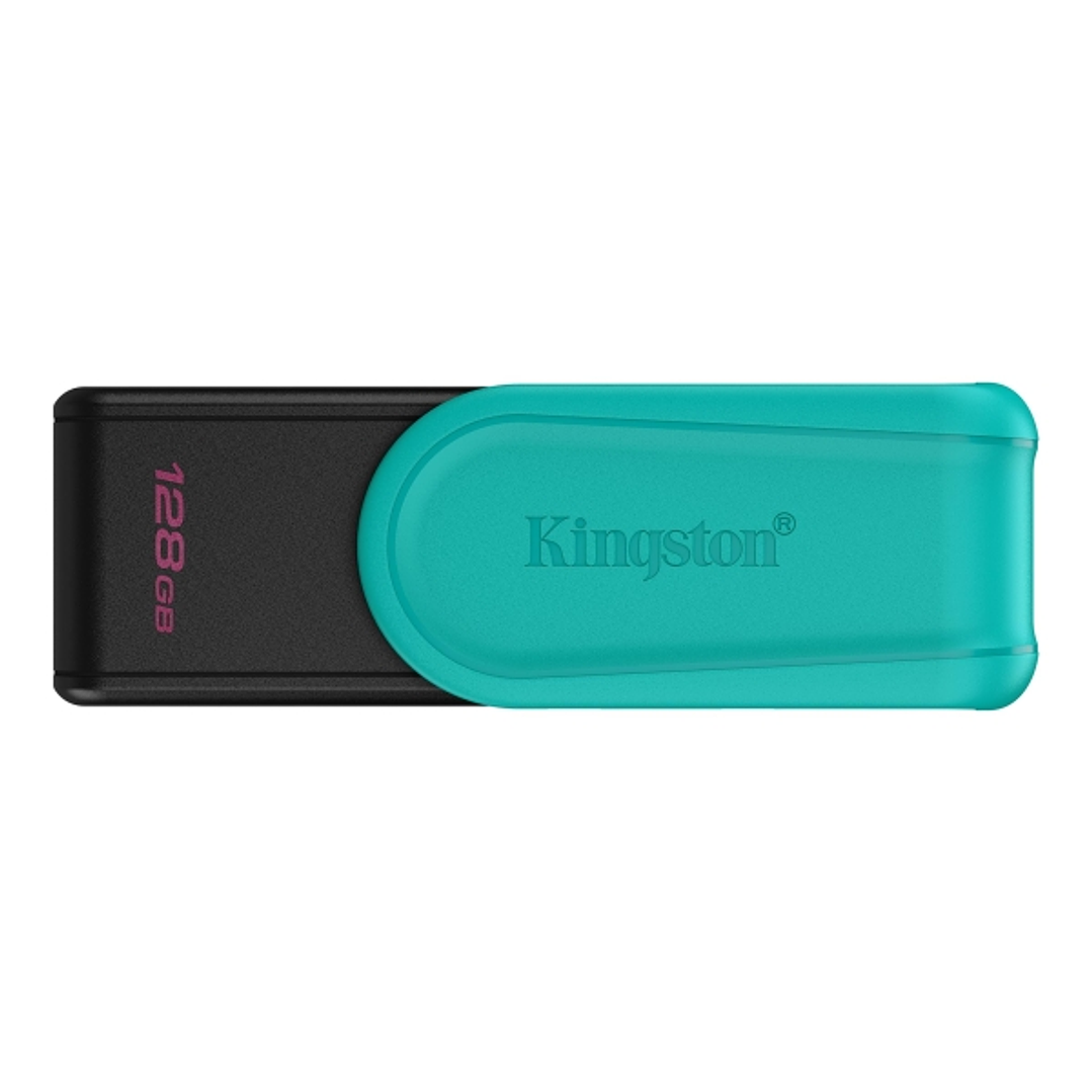 Kingston DataTraveler Exodia Memoria USB 128GB - USB 3.2 Gen 1 - Tapa Giratoria - Color Turquesa 1