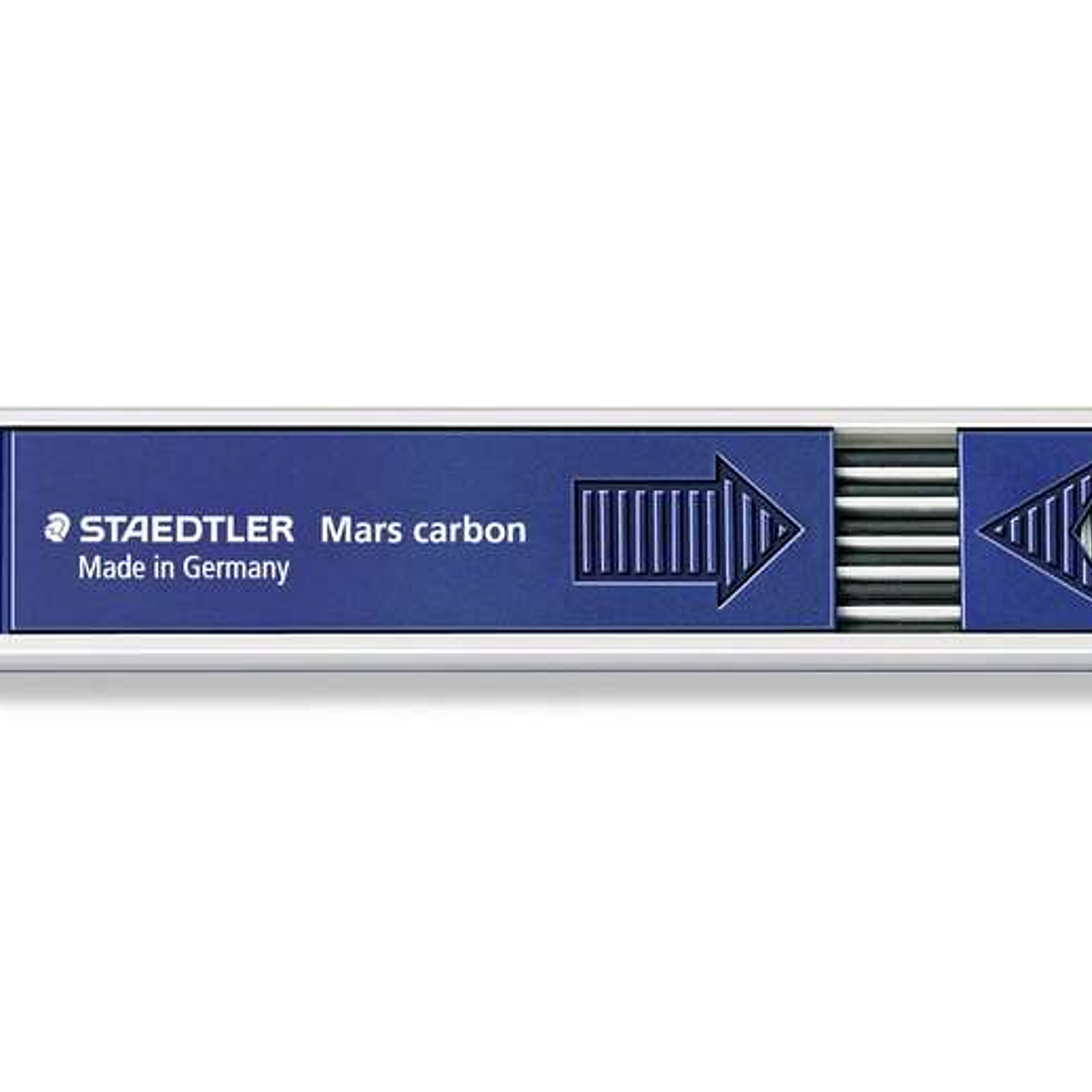 Staedtler Mars Carbon 200 Pack con 12 Minas de Dibujo - Mina HB de 2mm - Longitud de 130mm 1
