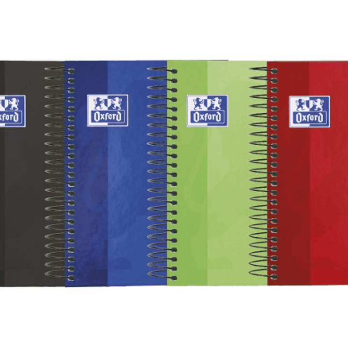Oxford School Agenda Escolar 25/26 Espiral Semana Vista - Tamaño 4º - Tapa Extradura Peliculado Brillante - Esquinas Microperforadas - Espacio para No 1