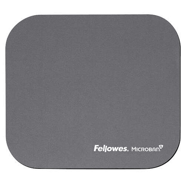 Fellowes Alfombrilla para Raton con Microban - Proteccion Antibacteriana - Base de Goma - 23.2x19.9cm - Color Gris 1