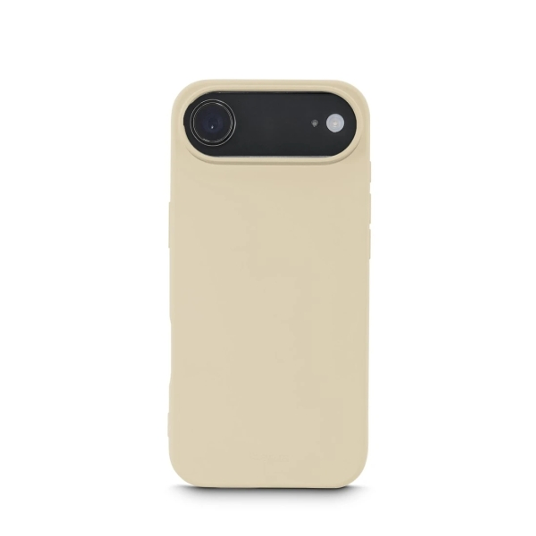 Hama Fantastic Feel Funda para iPhone Air - Antiadherente Anti-Suciedad - Poliuretano Termoplastico - Color Beige 1
