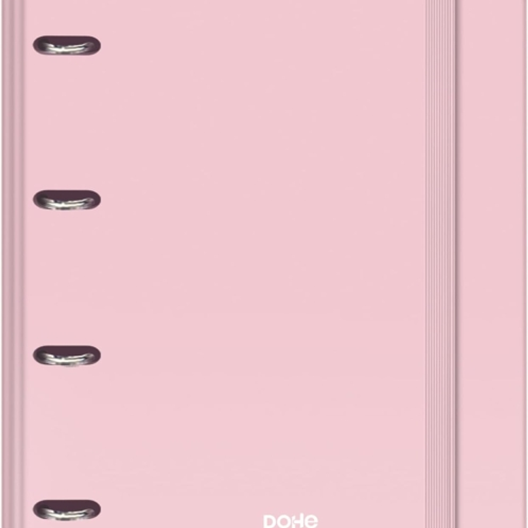 Dohe Serenity Carpeta de 4 Anillas Mixtas de 35mm Recambio 100 Hojas Cuadricula 5mm - Formato A4 - Cierre con Goma - Incluye 4 Separadores y Sobre de  1