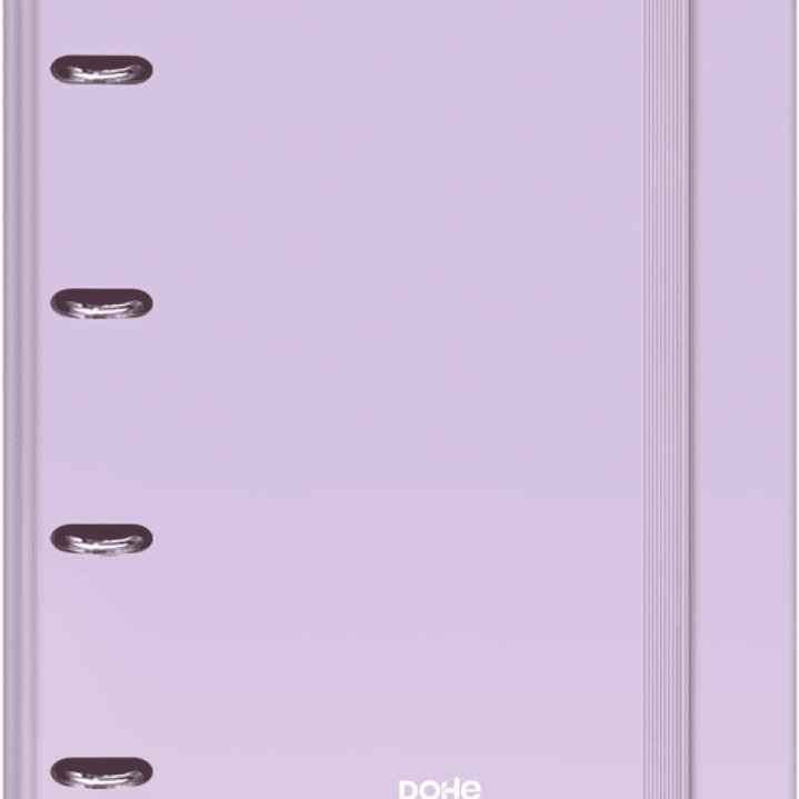 Dohe Serenity Carpeta de 4 Anillas Mixtas de 35mm Recambio 100 Hojas Cuadricula 5mm - Formato A4 - Cierre con Goma - Incluye 4 Separadores y Sobre de  1