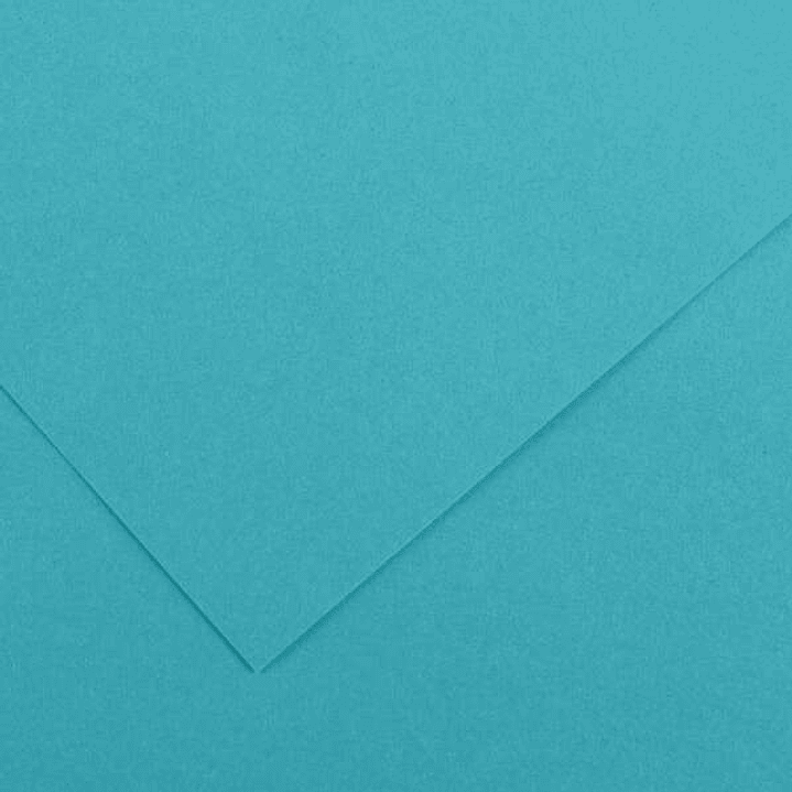 Canson Guarro Pack de 25 Cartulinas Iris de 185g - 50x65cm - Color Azul Turquesa 1