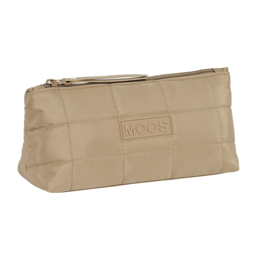 Safta Moos Capsula Camel Neceser Compacto de 2L - Cremallera - Cuadradro - Acolchado - 230x80x120mm - Color Arena 1