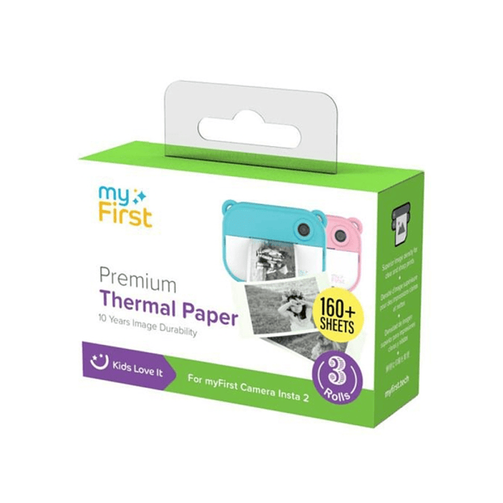 MyFirst Camera Paper Refill - 3 Rollos de Papel Termico para Imprimir de Recambio - 160 Fotos - Para Insta 20, Insta WI - Papel Alta Calidad 1