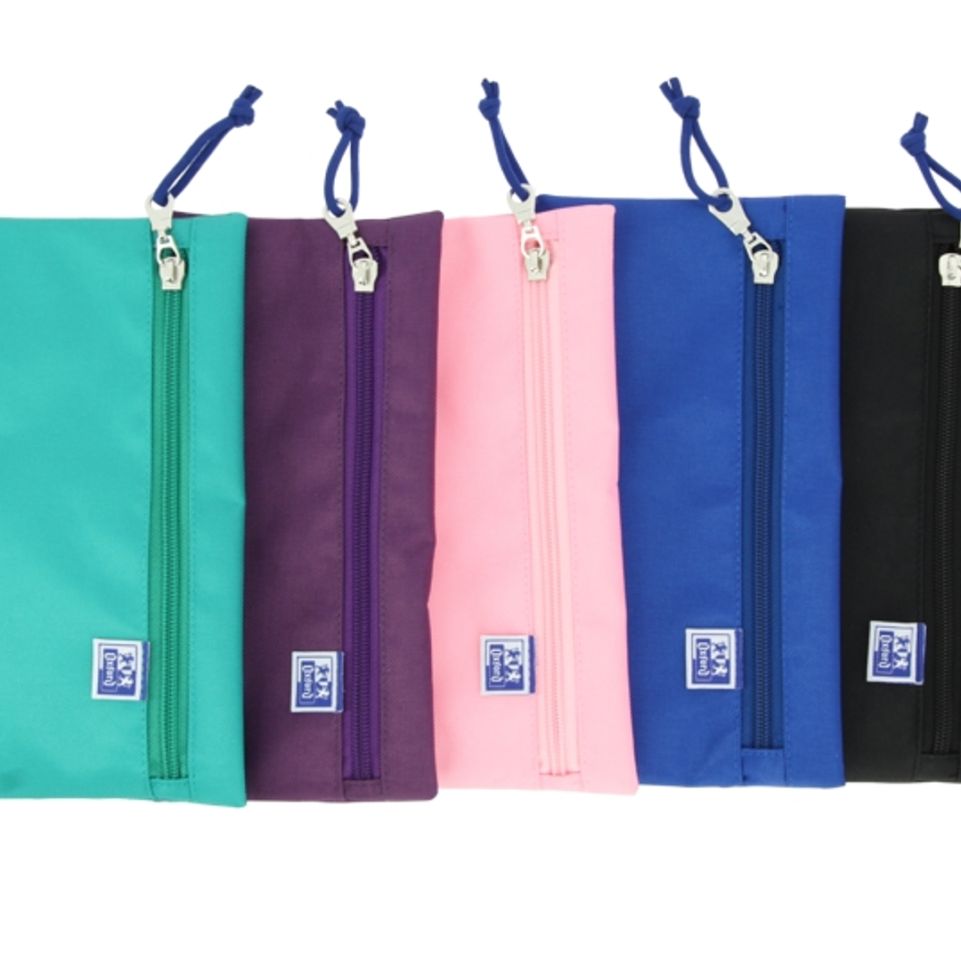 Oxford Teens Estuche Europeanbinder Poliester - Resistente y Duradero - Tamaño Compacto de 22x13x1cm - Colores Surtidos 1