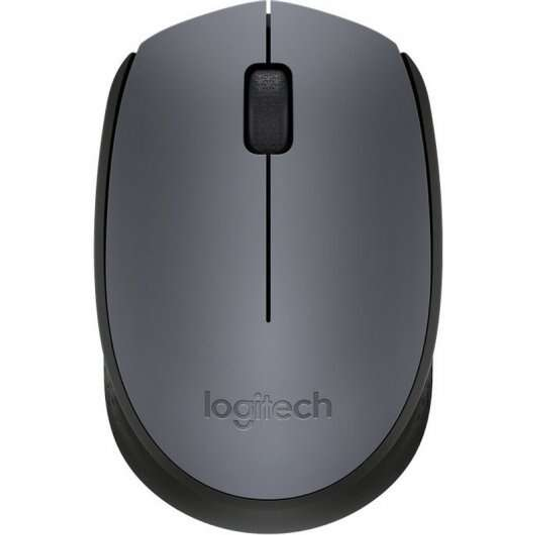 Logitech M170 Raton Inalambrico 1000dpi - 3 Botones - Uso Ambidiestro - Color Gris/Negro 1