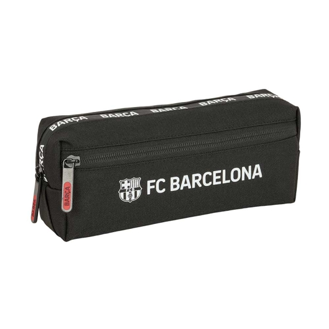 Safta F.C.Barcelona Portatodo - 3 Compartimentos con Cremalleras - Goma Elastica - 0.98L - 220x60x85mm - Color Negro 1