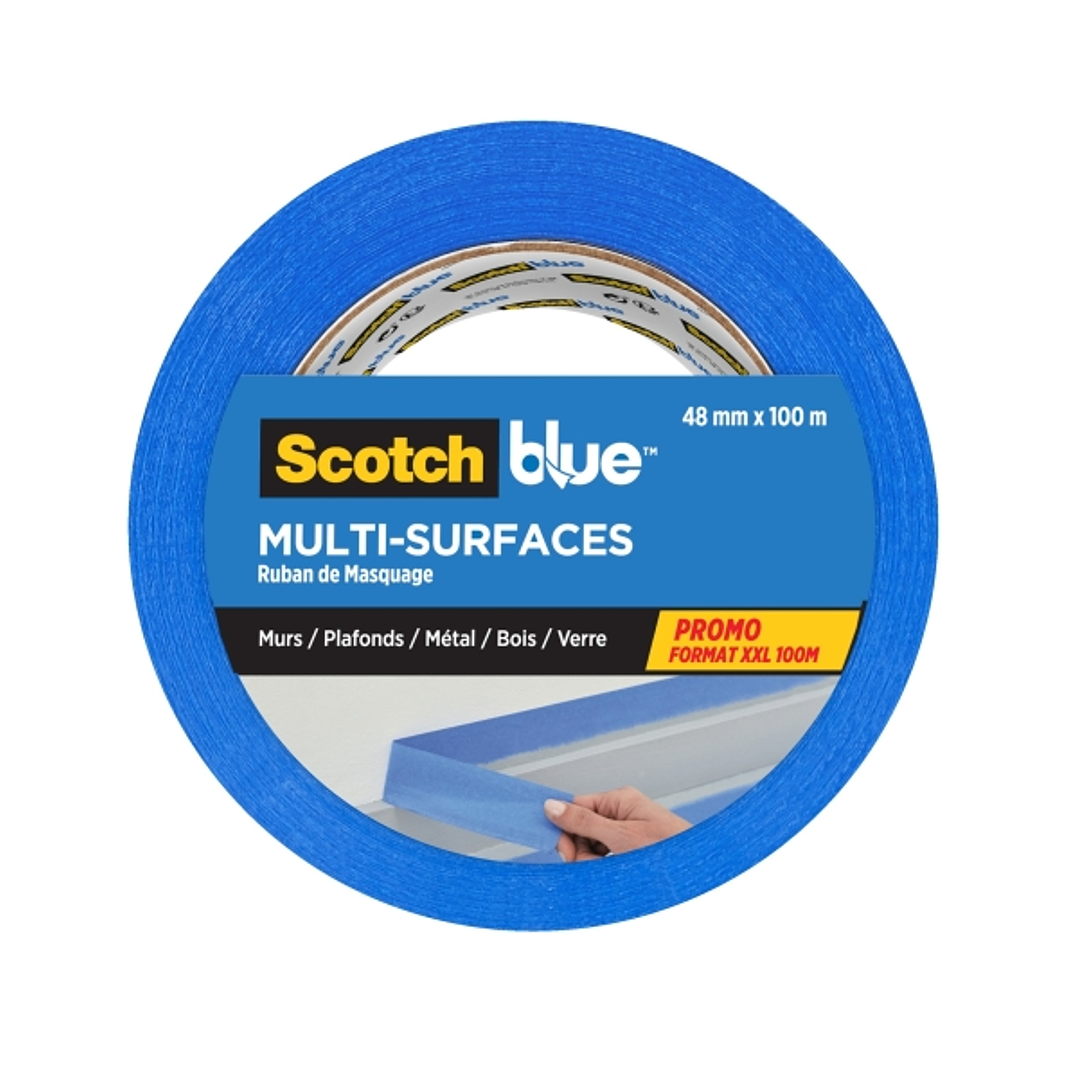 Scotchblue Cinta de Enmascarar - 48mm x 100m - 100% PEFC - Multisuperficie - Color Azul 1
