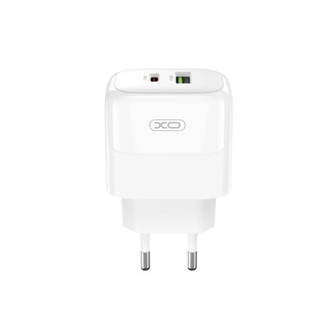 XO L138 Cargador de Pared 30W - USB-C y USB-A - Color Blanco 1