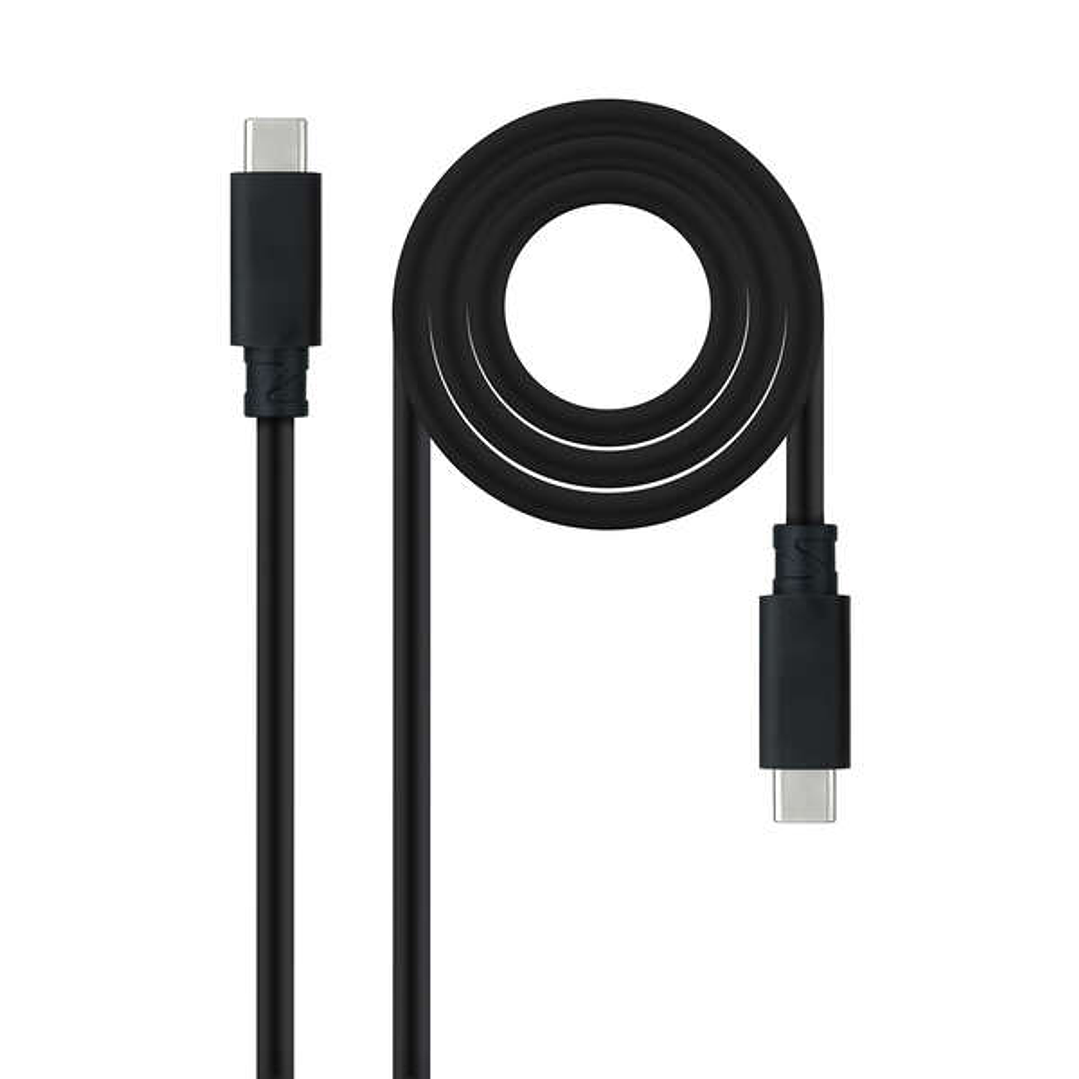 Nanocable Cable USB 3.1 Gen2 5A USB-C/M-USB-C/M 2m - Color Negro 1