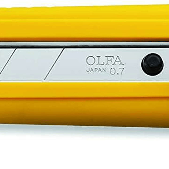 Olfa NH-1 Cutter con Bloqueo de Trinquete - Empuñadura de Goma - Canal de Acero Inoxidable 1