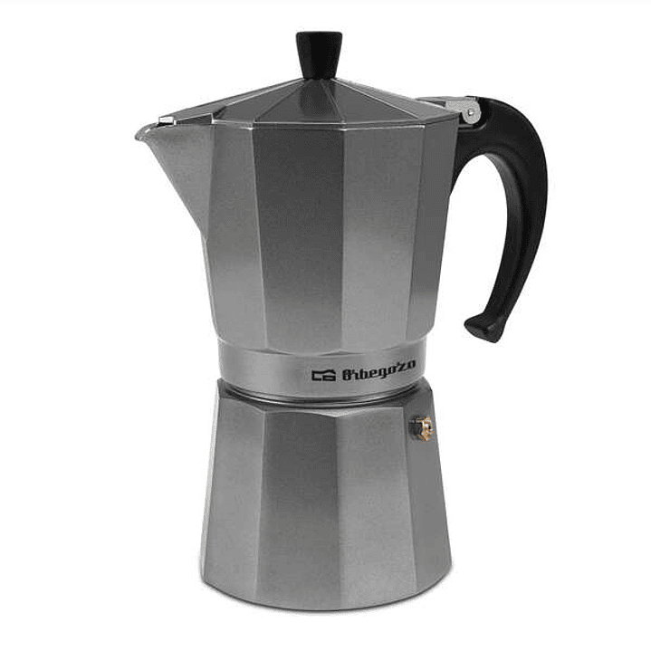 Orbegozo KFS 920 Cafetera de Aluminio Silver - Capacidad para 9 Tazas - Apta para Cocinas a Gas - Electricas o Vitroceramica - Mango Ergonomico - Valv 1