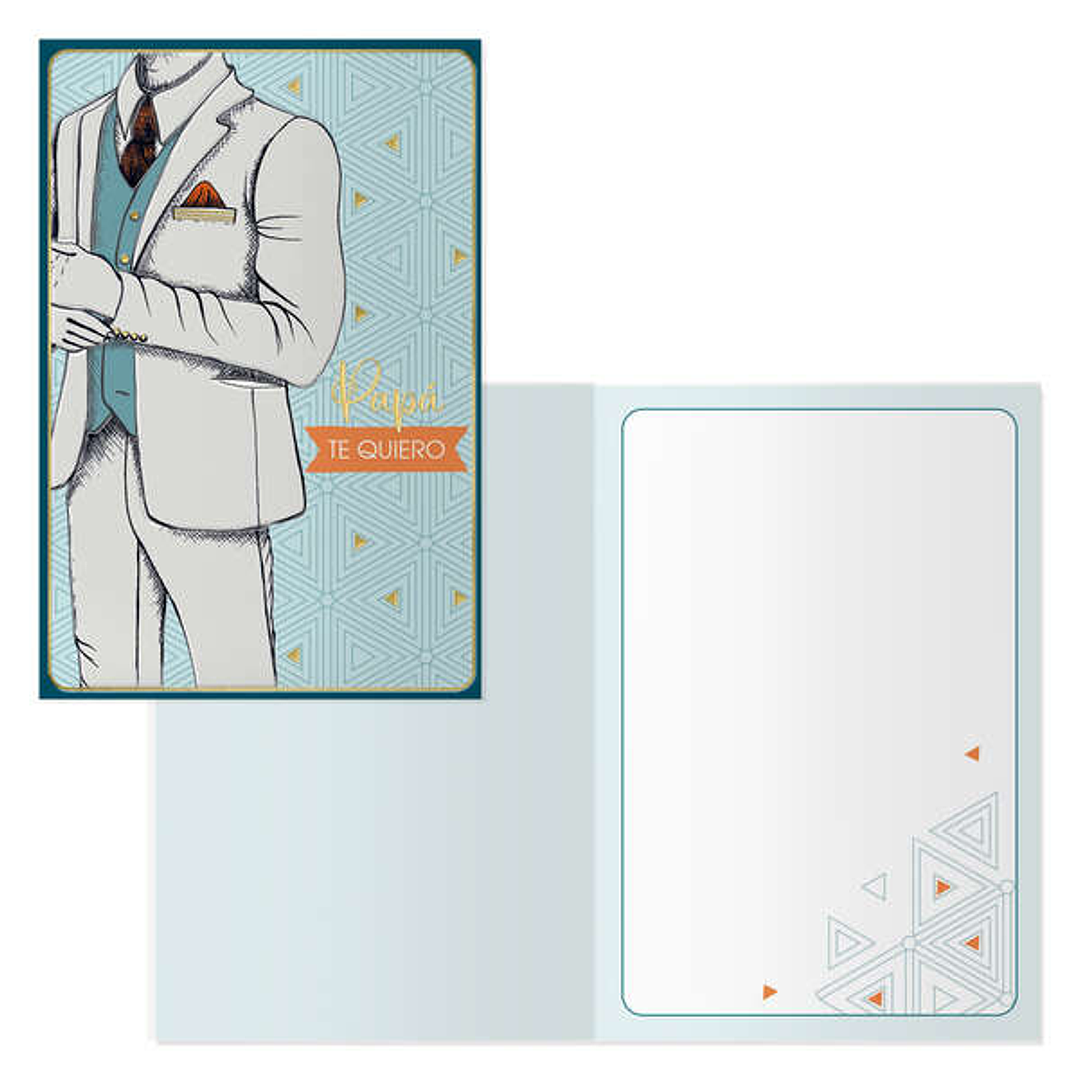 Dohe Pack de 6 Tarjetas de Felicitacion Dia del Padre - 11.5x17cm - Impresion a Todo Color - Estampaciones con Pelicula de Color - Estampacion en Seco 1