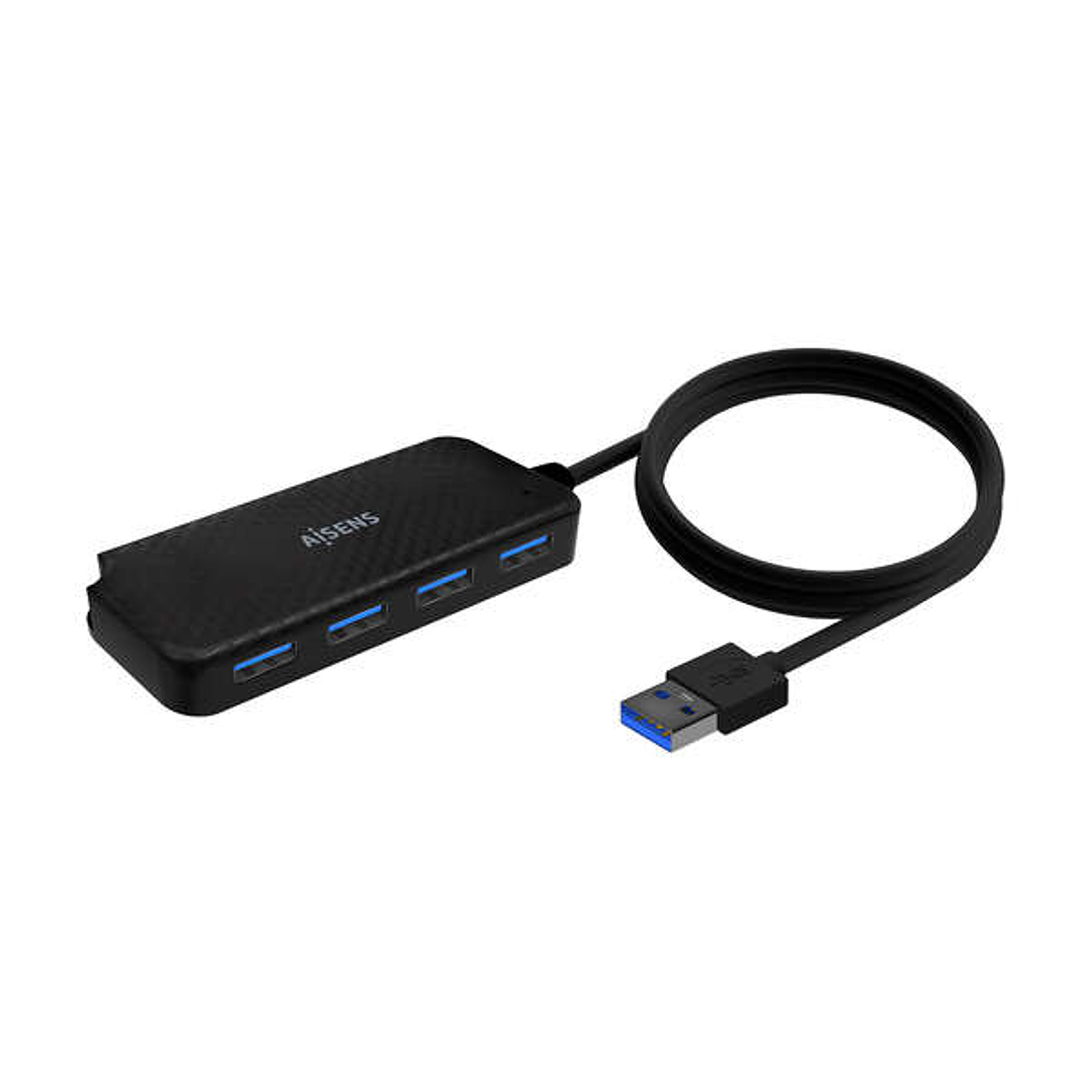 Aisens Hub USB 3.0 - Tipo A/M-4X Tipo A/H - 60cm - Color Negro 1
