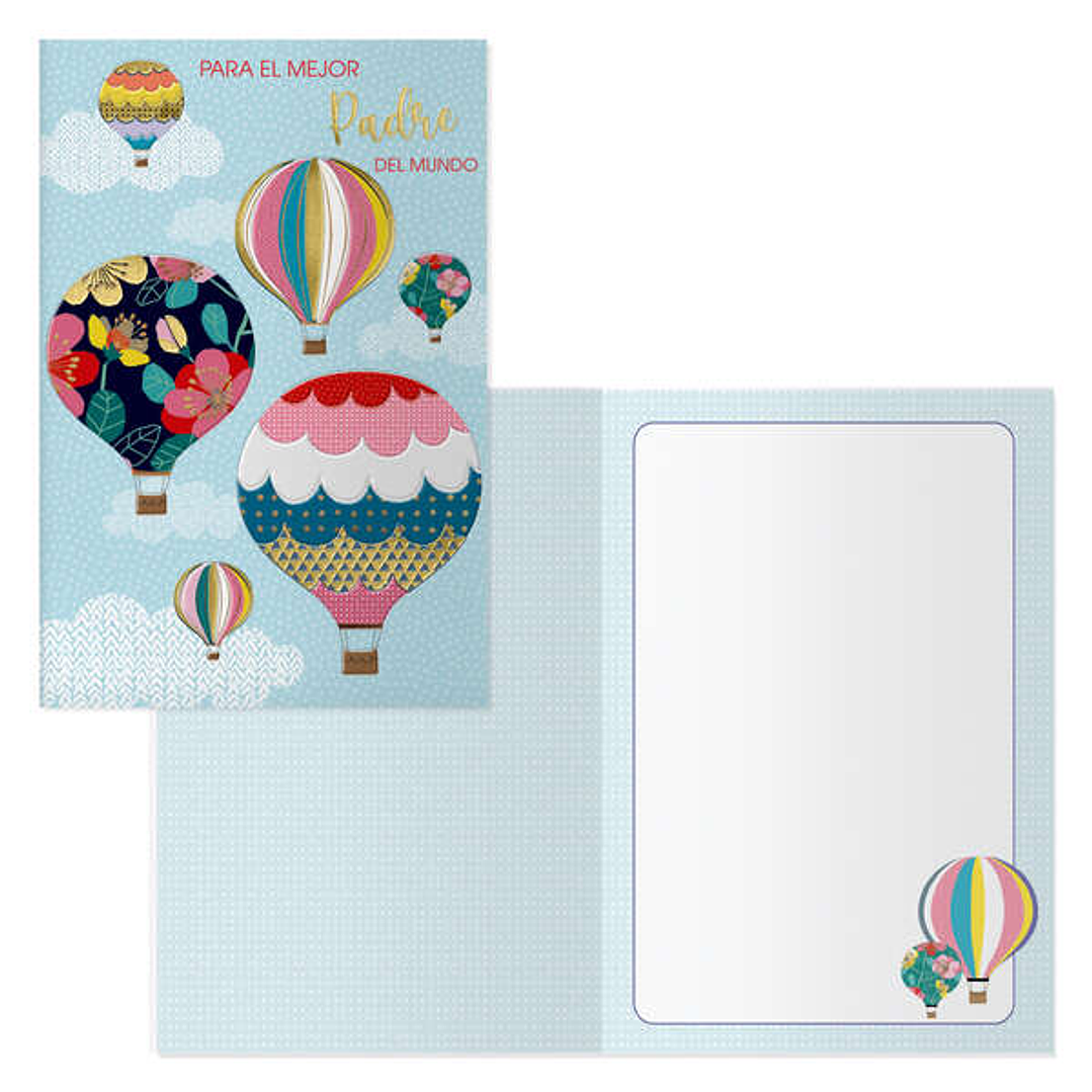 Dohe Pack de 6 Tarjetas de Felicitacion Dia del Padre - 11.5x17cm - Impresion a Todo Color - Estampaciones con Pelicula de Color - Papel Offset Blanco 1