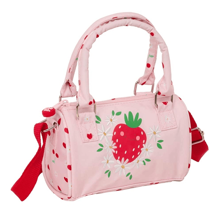 Safta Glowlab Frutitas Bolso - Cremallera - Interior Forrado - Asas y Bandolera Ajustables - 1.20 L - Ideal para Uso Diario - 160x75x100mm - Color Ros 1
