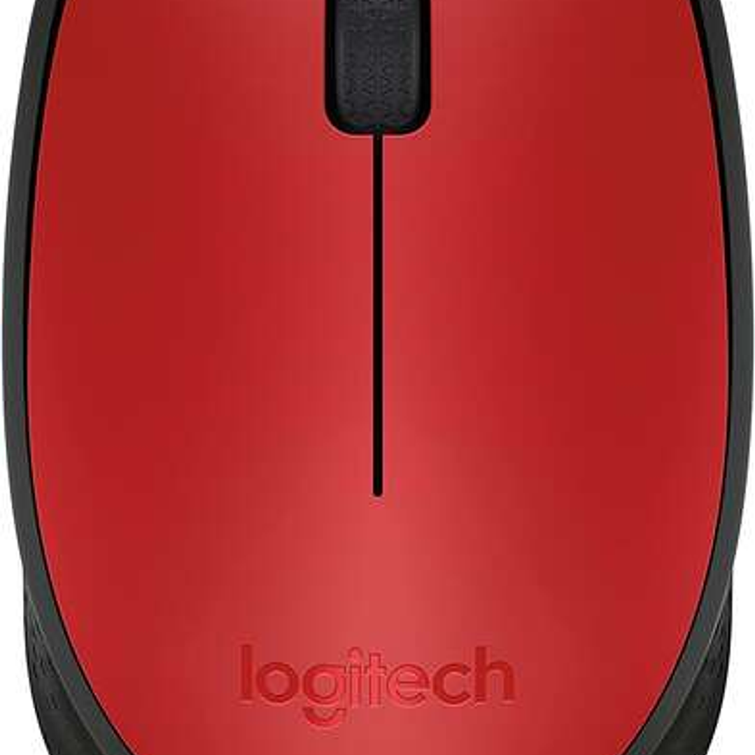 Logitech M171 Raton Inalambrico 1000dpi - 3 Botones - Uso Ambidiestro - Color Rojo 1