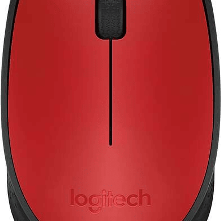 Logitech M171 Raton Inalambrico 1000dpi - 3 Botones - Uso Ambidiestro - Color Rojo 1