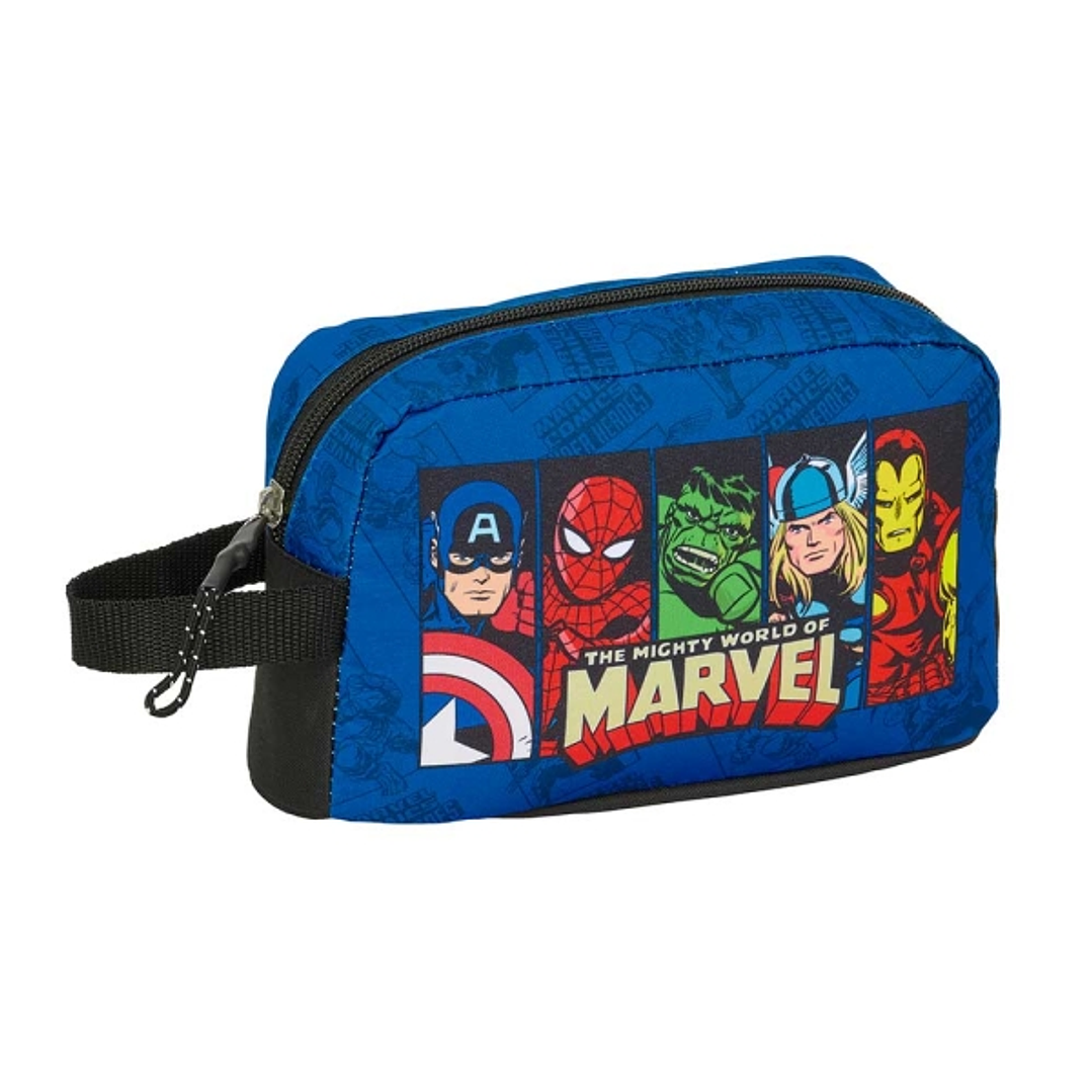 Safta Avengers Portadesayunos Termico de 1.7L - Interior Forrado en Aluminio - 215x65x120mm - Color Azul Oscuro 1