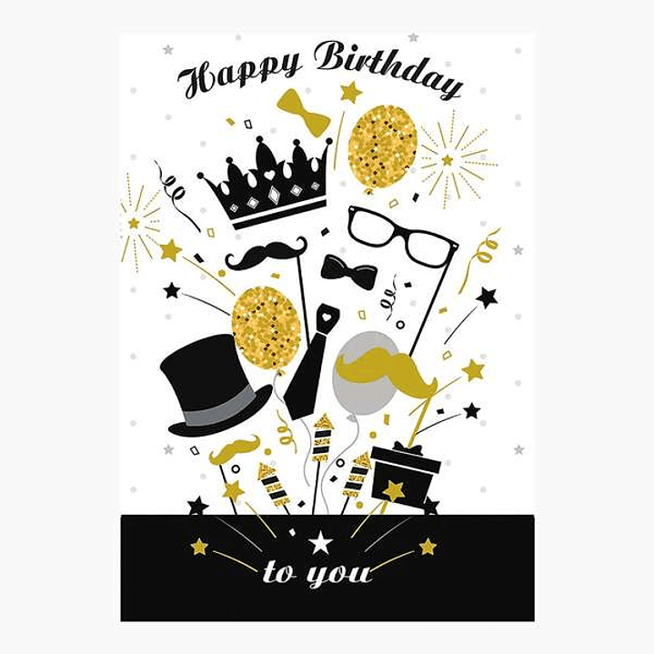 Pictura Tarjeta Zig-Zag - 15x22cm - Tematica Fiesta - Tarjeta Triptica sin Envoltorio - Incluye Sobre Blanco - Papel con Certificacion FSC 1