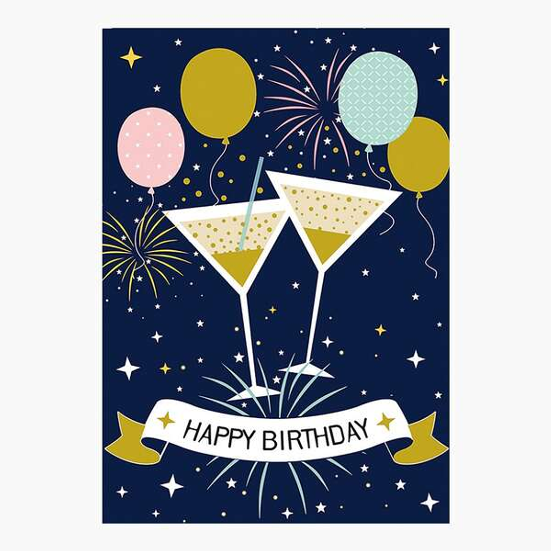 Pictura Tarjeta Zig-Zag - 15x22cm - Tematica Fiesta - Tarjeta Triptica sin Envoltorio - Incluye Sobre Blanco - Papel con Certificacion FSC 1