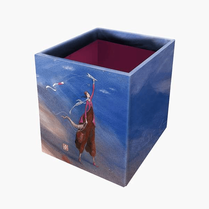 Pictura Gaëlle Boissonnard Caja Portalapices - 8.5x8.5x10.5cm - Diseño Artistico - Ideal para Organizar Material de Escritura - Decorativa 1