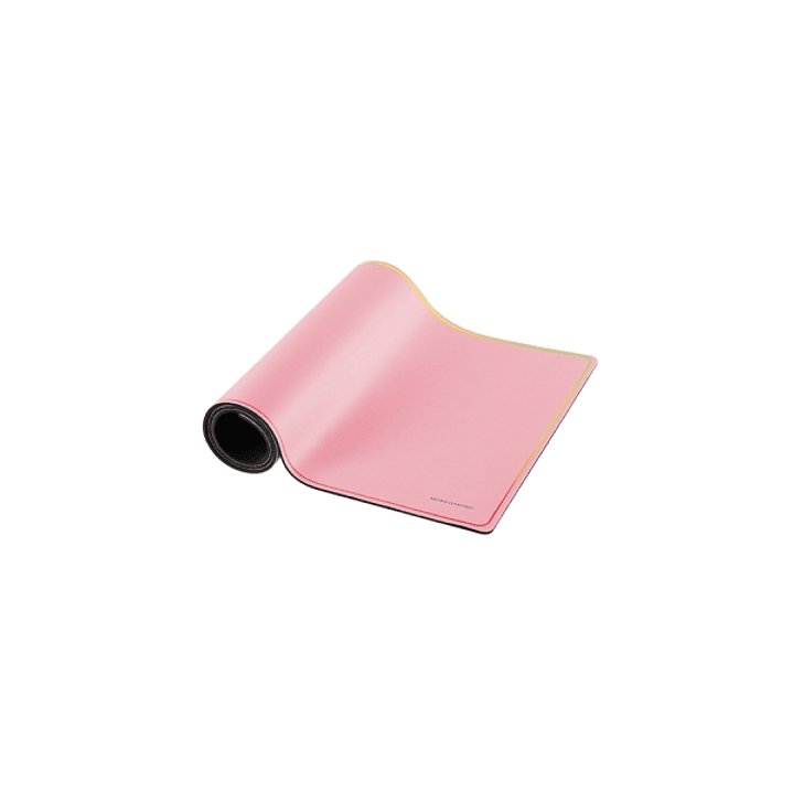 Mars Gaming MMP224 Alfombrilla Extragrande - Base Antideslizante - Superficie Nanotextil Flexible - 880x330x3mm - Color Rosa 1