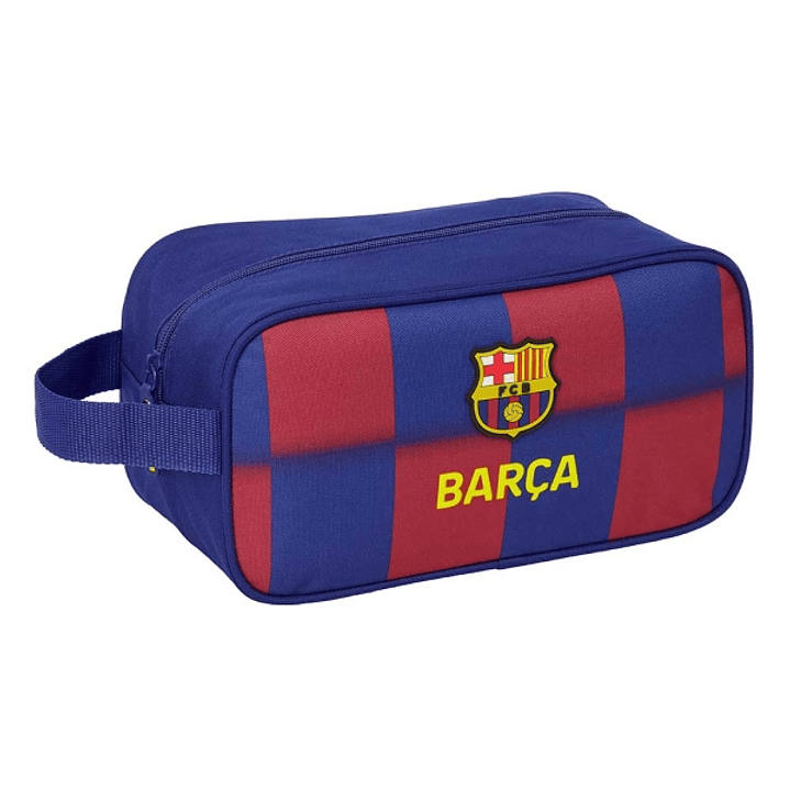 Safta F.C.Barcelona Zapatillero de 6L - Asa de Mano - Cierre de Cremallera - 29x15x14cm - Color Rojo y Azul 1