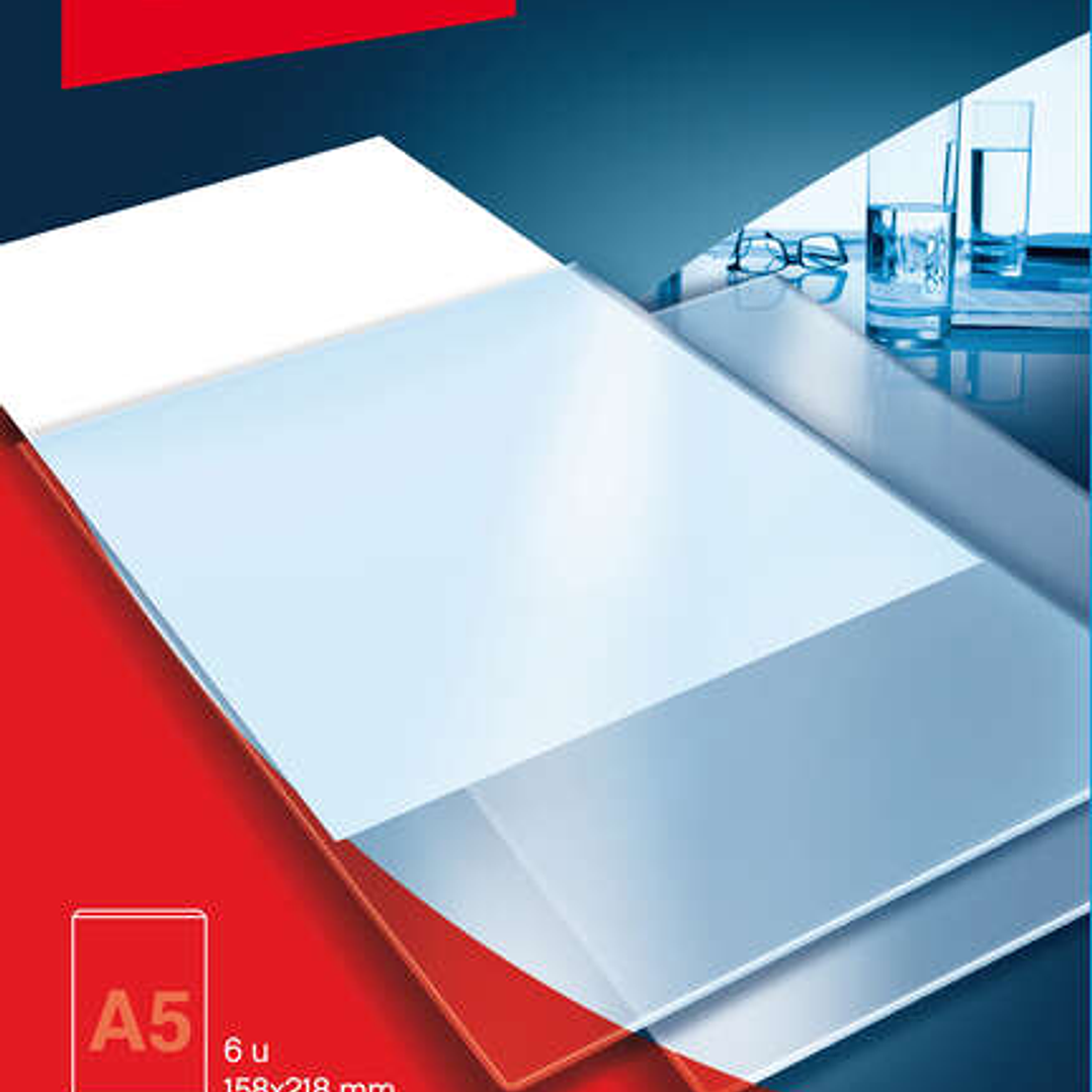 Apli Bolsillos Adhesivos A5 - Bolsillo Adicional para Documentos e Imagenes - 6 Unidades por Bolsa 1