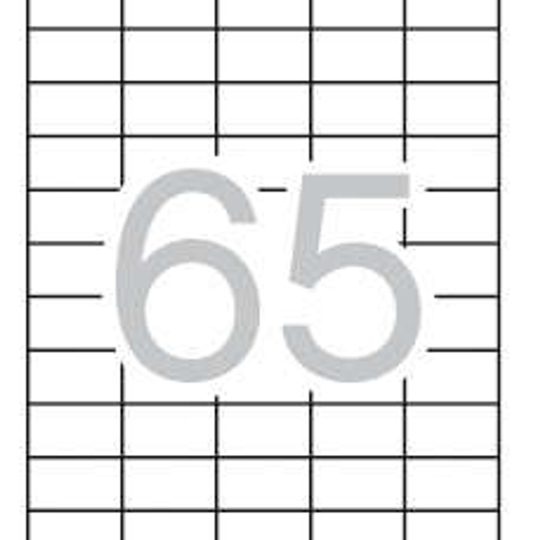 Apli Pack de 1.625 Etiquetas 38x21.2mm - Adhesivo Permanente - Cantos Rectos - Aptas para Impresion y Fotocopias - Color Blanco 1