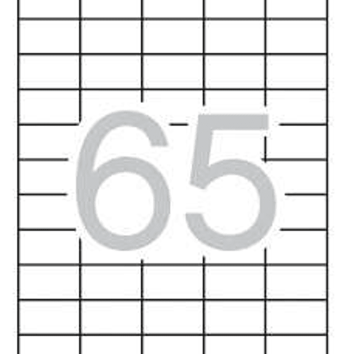 Apli Pack de 1.625 Etiquetas 38x21.2mm - Adhesivo Permanente - Cantos Rectos - Aptas para Impresion y Fotocopias - Color Blanco 1