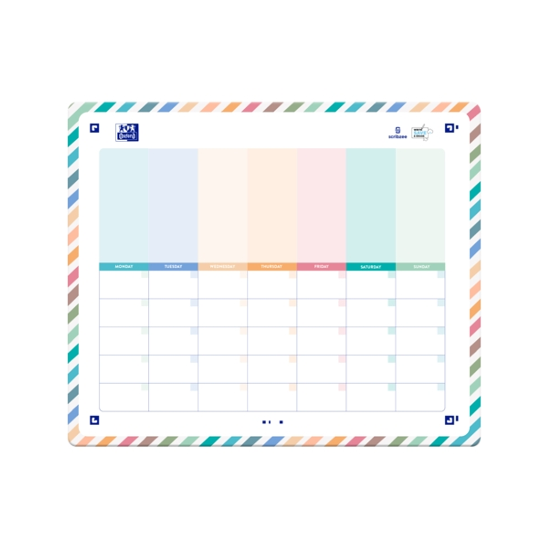 Oxford Planner Magnetico para Nevera - Organiza tu Semana con Facilidad - Incluye Iman para Fijar en la Nevera - Ideal para Planificar Tareas y Evento 1