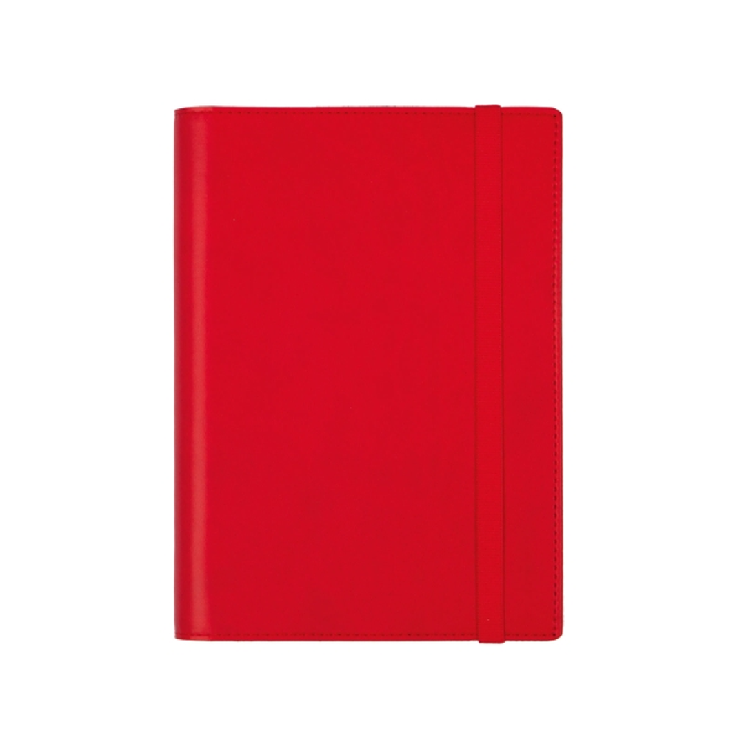 Finocam Duoband Agenda - Anual 2026 - Bloc de Notas - Formato E5 - 130x15x192mm - Semana Vista Horizontal - Color Rojo 1