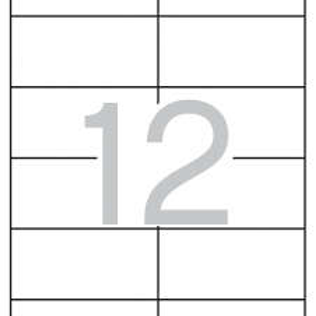 Apli Etiquetas Blancas Permanentes 97.0 x 42.4mm 25 Hojas 1