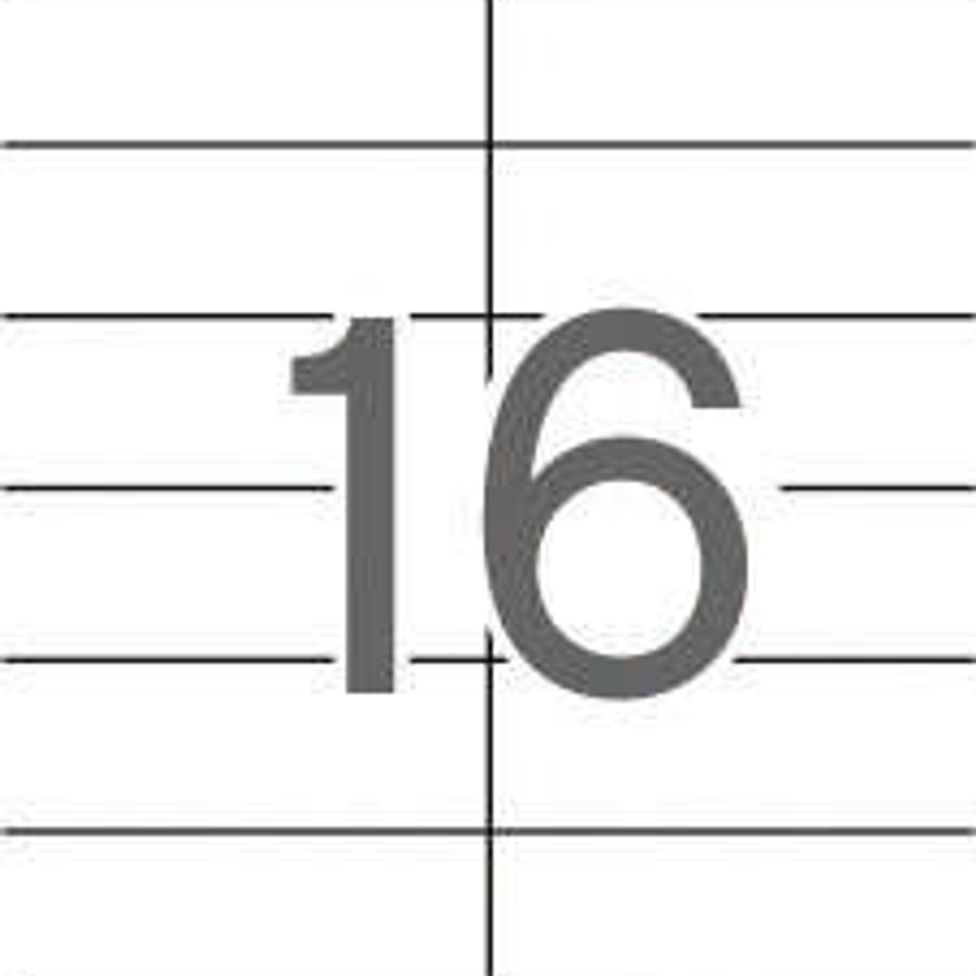 Apli Etiquetas Blancas Permanentes 105.0 x 37.0mm 25 Hojas 1