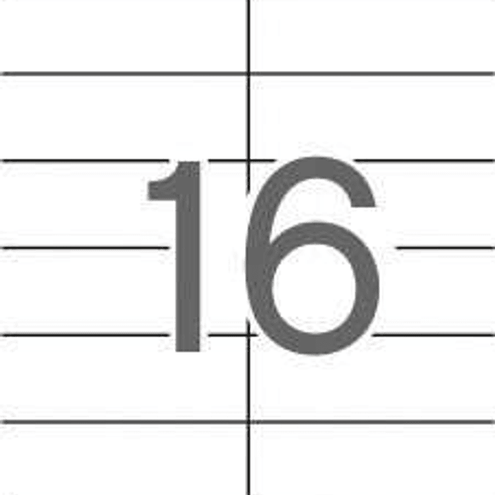 Apli Etiquetas Blancas Permanentes 105.0 x 37.0mm 25 Hojas 1