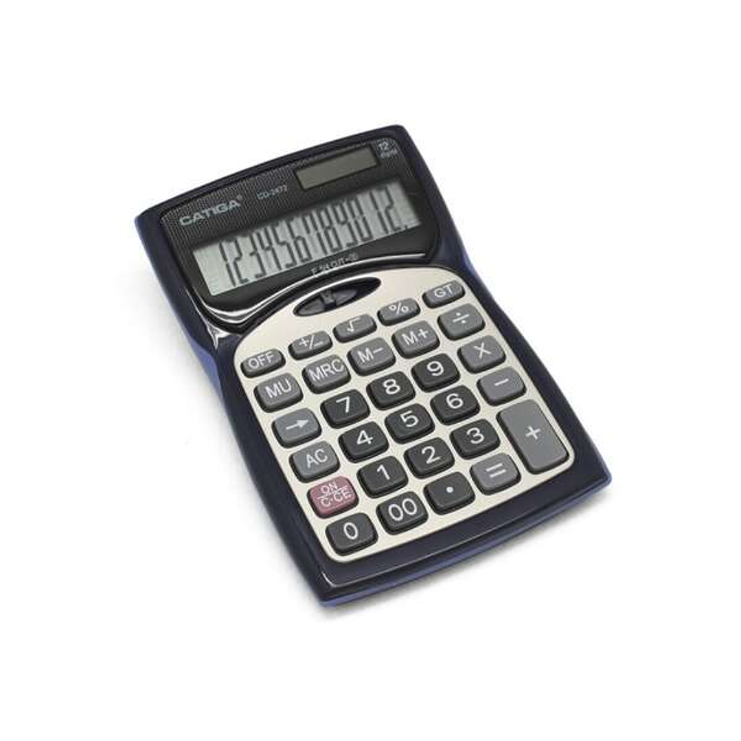 Bismark Calculadora de Sobremesa - Pantalla LCD de 12 Digitos 1