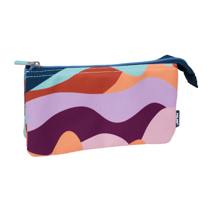 Milan The Fun Estuche Portatodo 5 Compartimentos - Cierre de Cremallera 1