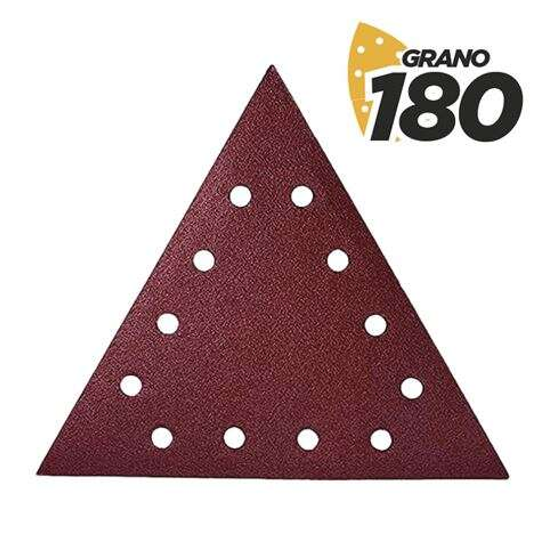 Blim Pack de 5 Lijas con Velcro para Lijadora BL0223 - Grano 180 - Formato Triangular 1