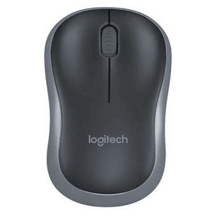 Logitech M185 Raton Inalambrico 1000dpi - 3 Botones - Uso Ambidiestro - Color Negro/Gris 1