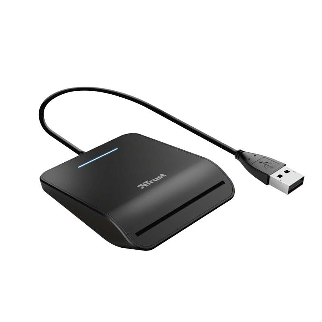 Trust Primo Smartcard Lector de DNI Electronico 3.0 - USB 2.0 - Cable de 1m - Color Negro 1